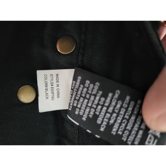 PRPS Mens Warlock Drop Skinny Fit Stretch‎ Distressed Repair Black Jeans Size 36 - Picture 12 of 13